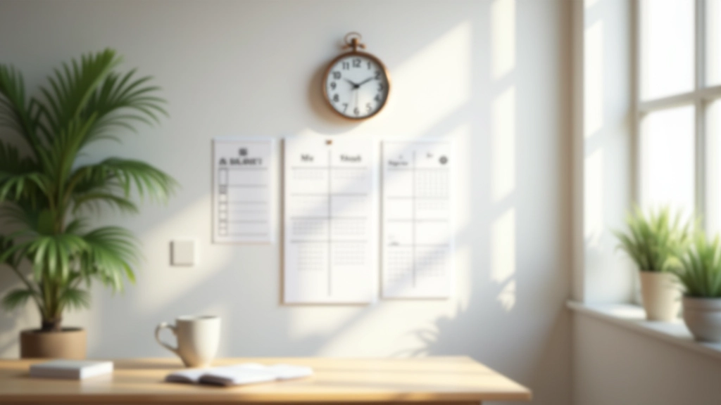 Ur på væg viser forskellige tider af dagen med kalender som visualiserer optimal notifikationstiming